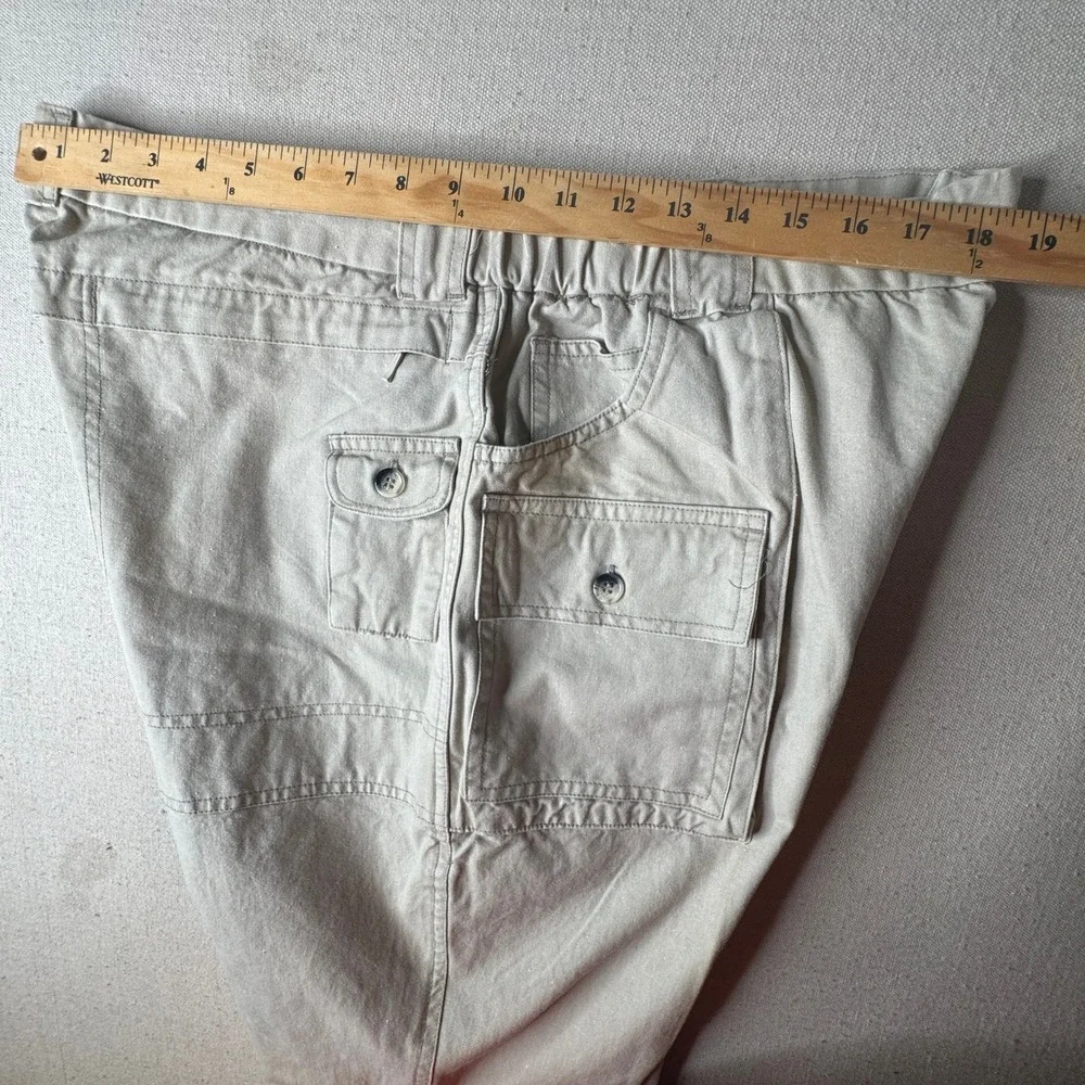 Ozark Wilderness Outfitters Men Tan Cotton Cargo Pants 38x34 TP814 Khaki Utility